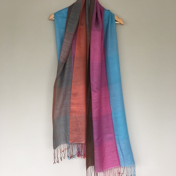 Accessories - Colorful Silk Scarf from India